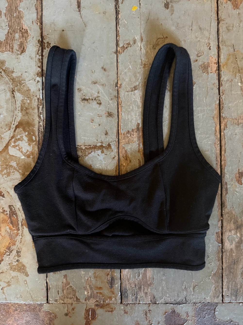 Urban Outfitters Black Seamless Crop Bralette